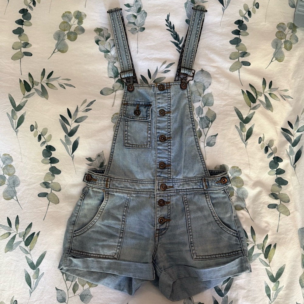 Forever 21 Blue Denim Overalls